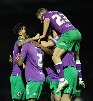 Yeovil Town V Bristol City Prints: Luke Freeman's Dramatic Last-Minute Goal: Bristol City Secures Victory Over Yeovil Town