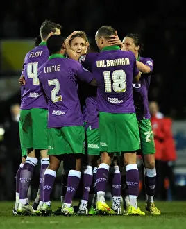 Yeovil Town V Bristol City Prints: Luke Freeman's Dramatic Last-Minute Winner: Bristol City Celebrates at Huish Park