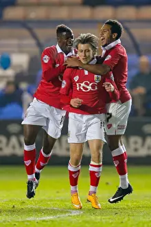 Framed Print : Luke Freeman's Early Strike: Bristol City Takes the Lead Against Peterborough United, 2014 Framed Print : Luke Freeman's Early Strike: Bristol City Takes the Lead Against Peterborough United, 2014