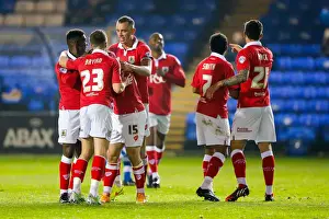 Peterborough V Bristol City Prints: Luke Freeman's Strike: Bristol City Ahead vs Peterborough United