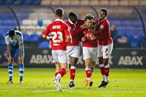 Images Dated 28th November 2014: Luke Freeman's Stunning Goal: Bristol City Takes 0-1 Lead Over Peterborough United (2014)