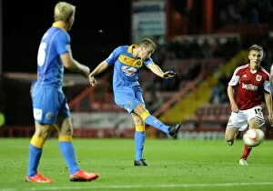Images Dated 17th September 2013: Luke Summerfield's Failed Shot: Bristol City vs Shrewsbury Town, Sky Bet League One, Ashton Gate