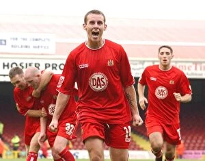 Images Dated 28th February 2008: Luke Wilkshire in Action for Bristol City Football Club (04-05)
