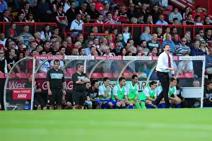 Bristol City V Cardiff City Prints: Malky Mackay Urges On Cardiff City During Tense Championship Clash vs. Bristol City