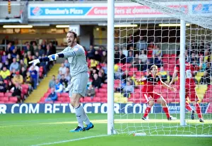 Framed Print : Manuel Almunia Protest as Steven Davies Celebrates: Watford vs. Bristol City, Championship Football Match, Vicarage Road Stadium (September 2012) Framed Print : Manuel Almunia Protest as Steven Davies Celebrates: Watford vs. Bristol City, Championship Football Match, Vicarage Road Stadium (September 2012)