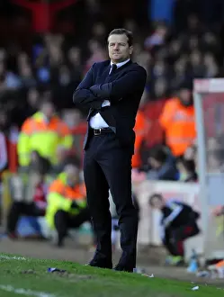 Bristol City V Swindon Town Prints: Mark Cooper Leads Swindon Town at Ashton Gate Against Bristol City (Sky Bet League One)