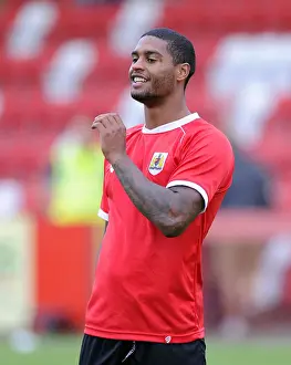 Mark Little in Action: Bristol City vs Cheltenham Town, 2014 - Football Pre-Season Friendly