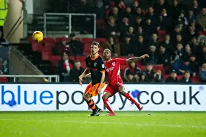 Bristol City V Sheffield Wednesday Prints: Mark Little in Action: Bristol City vs Sheffield Wednesday