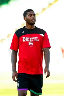 Framed Print : Mark Little of Bristol City Observes Pre-Season Friendly at Huish Park Stadium (Yeovil Town vs. Bristol City, 2015)