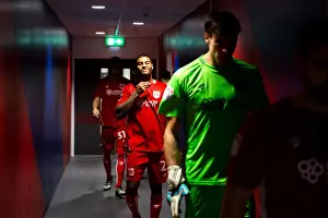 Bristol City V Sheffield Wednesday Prints: Mark Little Emerges from New Tunnel at Ashton Gate: Bristol City vs Sheffield Wednesday