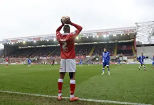 Gillingham Prints: Mark Little Readies for Throw-In: Bristol City vs Gillingham