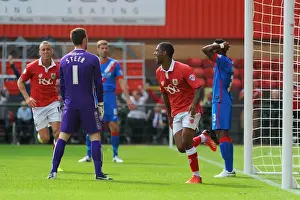 Mark Little's Goal Celebration: Bristol City vs Doncaster Rovers, Sky Bet League One, September 13, 2014