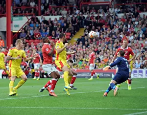 Bristol City V MK Dons Prints: Mark Little's Header Leads to Kieran Agard's Goal: Bristol City vs MK Dons, 2014