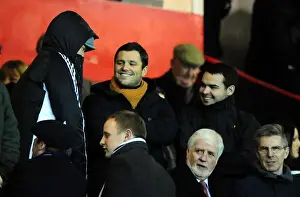 Mark Wright Watches Brother Josh Wright in Bristol City vs. Millwall Championship Match, 03/01/2012