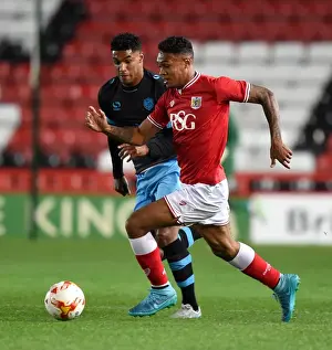 Academy Prints: Marley Bishop-Wisdom in Action: U21 Clash at Ashton Gate Stadium