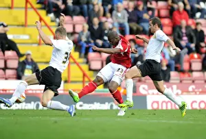 Bristol City V Colchester United Prints: Marlon Harewood's Dramatic Miss: A Heart-stopping Moment from the Bristol City vs Colchester United Match