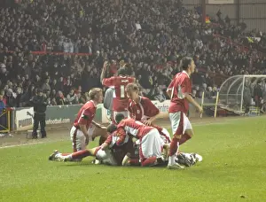 Marlon Jackson in Action: Bristol City U18s vs Manchester City U18s
