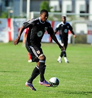 Images Dated 15th July 2010: Marlon Jackson in Action: Bristol City vs Helsingborgs IF