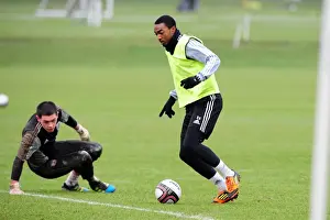 Training 10-1-12 Prints: Marlon Jackson of Bristol City Training at Memorial Stadium