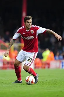 Bristol City V Colchester United Prints: Marlon Pack in Action: Bristol City vs