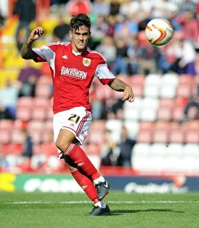 Images Dated 14th September 2013: Marlon Pack in Action: Bristol City vs Peterborough United, September 14, 2013