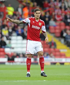 Framed Print : Marlon Pack in Action: Bristol City vs Peterborough United, Sky Bet League One (September 14, 2013)