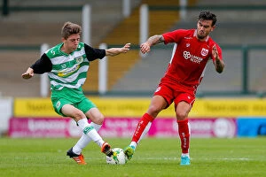Images Dated 16th July 2016: Marlon Pack in Action: Bristol City vs Yeovil Town, Pre-Season Friendly at Huish Park (16/07/2016)
