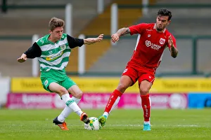League Two Prints: Marlon Pack in Action: Bristol City vs Yeovil Town