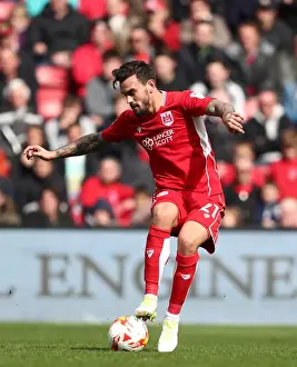 Framed Print : Marlon Pack in Action: Sky Bet Championship Showdown at Ashton Gate Framed Print : Marlon Pack in Action: Sky Bet Championship Showdown at Ashton Gate