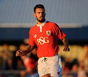 Images Dated 9th July 2014: Marlon Pack in Action: Weston Super Mare vs. Bristol City (2014) - Pre-Season Friendly