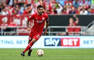 Images Dated 17th September 2016: Marlon Pack of Bristol City in Action Against Derby County, Sky Bet Championship