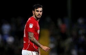 Images Dated 23rd August 2016: Marlon Pack of Bristol City in Action against Scunthorpe United at Glanford Park