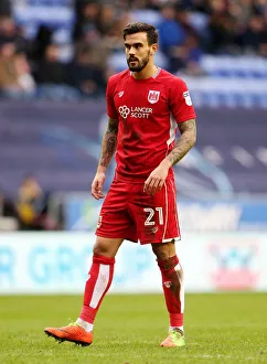 Wigan Athletic V Bristol City Prints: Marlon Pack of Bristol City in Action Against Wigan Athletic, Sky Bet Championship, 2017