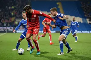 Framed Print : Marlon Pack of Bristol City Celebrates at Cardiff City Stadium, 2016 Framed Print : Marlon Pack of Bristol City Celebrates at Cardiff City Stadium, 2016