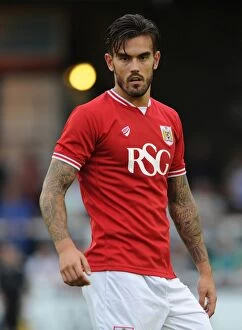 Images Dated 10th July 2015: Marlon Pack of Bristol City in Pre-Season Action at Twerton Park against Bath City, July 2015