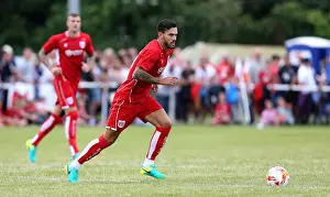 The Grove Prints: Marlon Pack of Bristol City in Pre-season Action Against Hengrove Athletic, July 2016