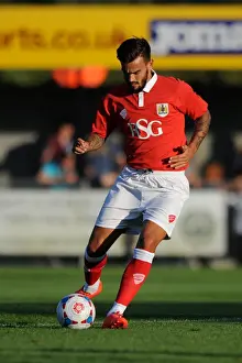 Weston V Bristol City Prints: Marlon Pack of Bristol City in Pre-Season Action at Woodspring Stadium, 2014