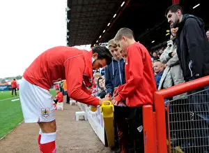 Bristol City V Oldham Athletic Prints: Marlon Pack of Bristol City Signing Autographs at Ashton Gate during Bristol City vs Oldham Football Match