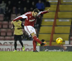 Bristol City V Leyton Orient Prints: Marlon Pack Goes for Glory: Bristol City vs Leyton Orient, 2013