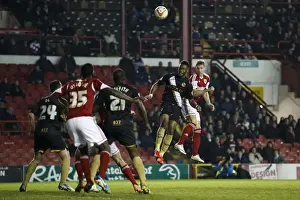 Gate Prints: Marlon Pack Goes for Glory: A Head-Winning Moment at Ashton Gate