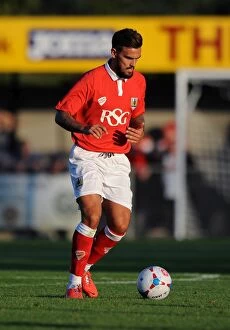 Images Dated 9th July 2014: Marlon Pack in Pre-Season Action: Weston Super Mare vs. Bristol City (2014)