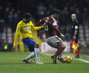 Images Dated 4th February 2014: Marlon Pack Under Pressure: A Pivotal Moment in Bristol City vs Coventry City