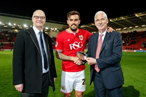 Framed Print : Marlon Pack Receives Man of the Match Award vs. Derby County (2016) Framed Print : Marlon Pack Receives Man of the Match Award vs. Derby County (2016)