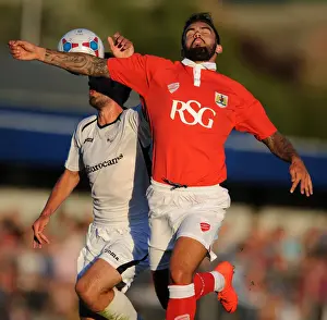 Weston V Bristol City Prints: Marlon Pack Tackles in Pre-Season Friendly: Weston Super Mare vs. Bristol City, 2014
