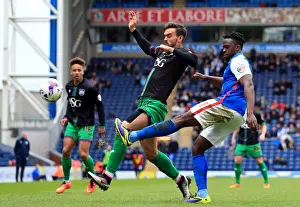 Framed Print : Marlon Pack vs. Hope Akpan Clash: Blackburn Rovers vs. Bristol City, Sky Bet Championship (230416) Framed Print : Marlon Pack vs. Hope Akpan Clash: Blackburn Rovers vs. Bristol City, Sky Bet Championship (230416)