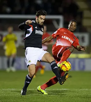 Leyton Prints: Marlon Pack vs. Kevin Lisbie: Intense Midfield Battle at Leyton Orient vs