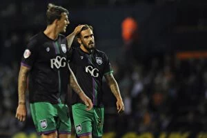 Images Dated 11th August 2015: Marlon Pack's Disappointment: Bristol City Trail 3-0 Behind at Luton Town