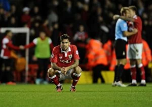 Images Dated 21st October 2014: Marlon Pack's Disappointment: Bristol City vs Bradford City, 2014