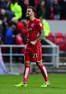 Bristol City V Rotherham United Prints: Marlon Pack's Euphoric Moment: Bristol City Secures Victory Over Rotherham United