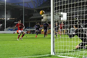 Bristol City V Charlton Prints: Marlon Pack's Penalty Hits the Crossbar: A Dramatic Moment from Bristol City vs Charlton Athletic (December 2015)